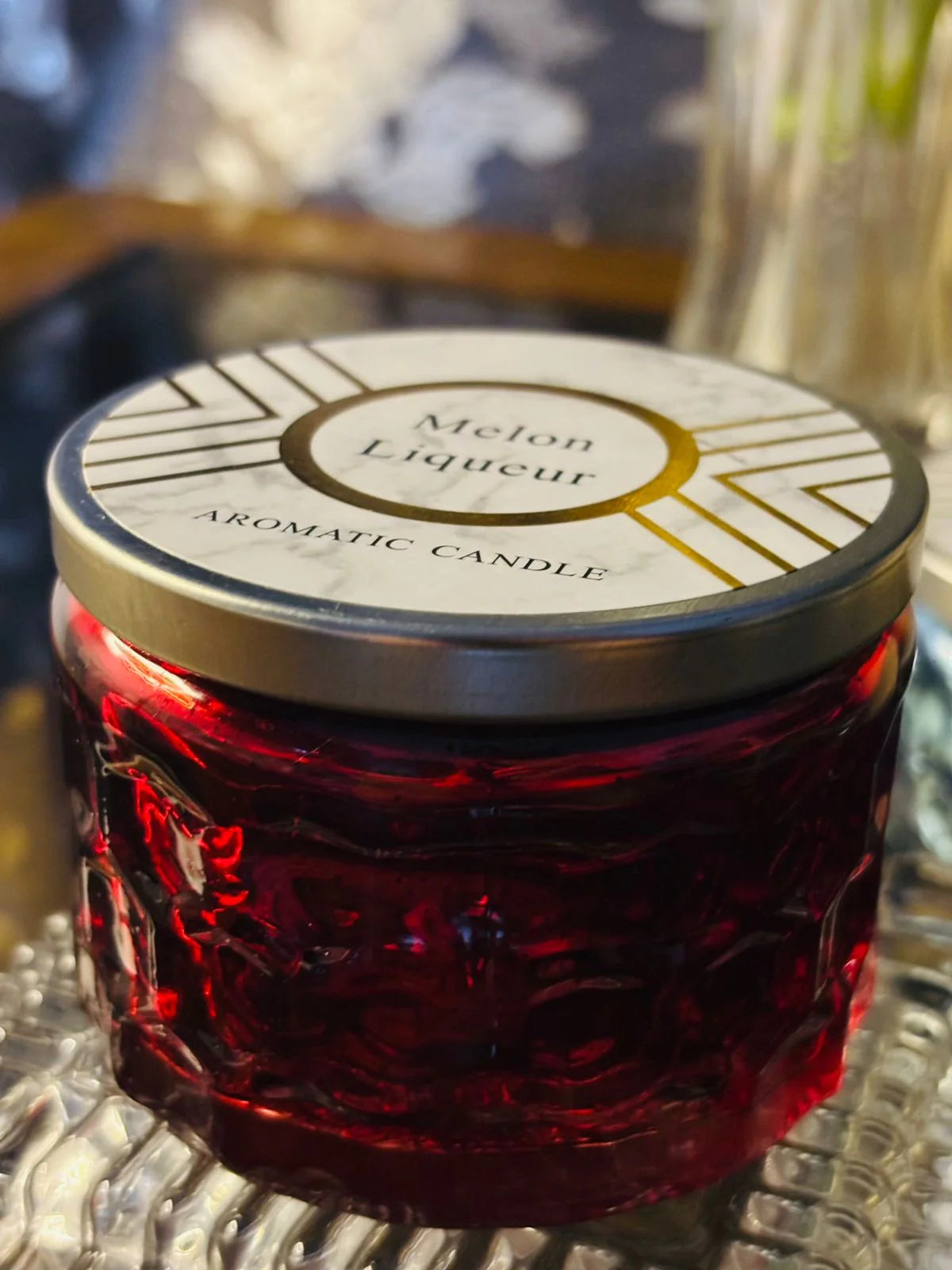 Aromatic Scented Candle - Melon Liqueur