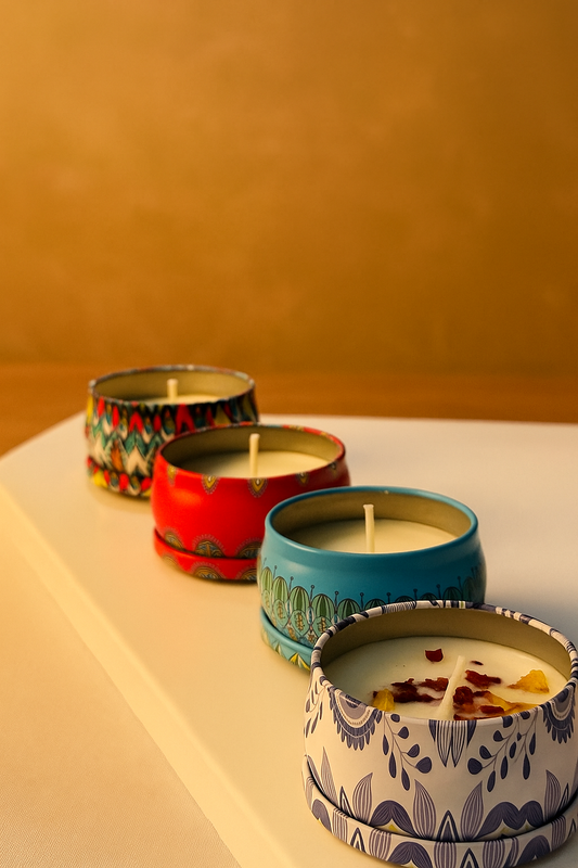 Mandala Scented Candle- Pack of 4